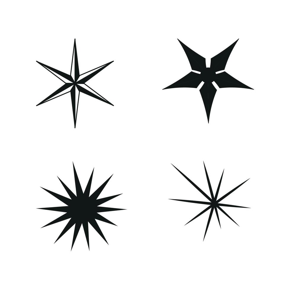 vektor illustratör av uppsättning av stjärnor ikoner