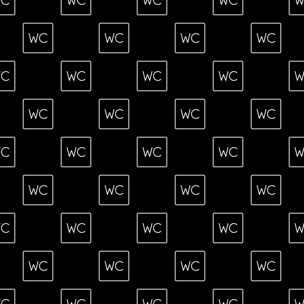 Vektor-wc-Konzept skizziert nahtloses Muster vektor