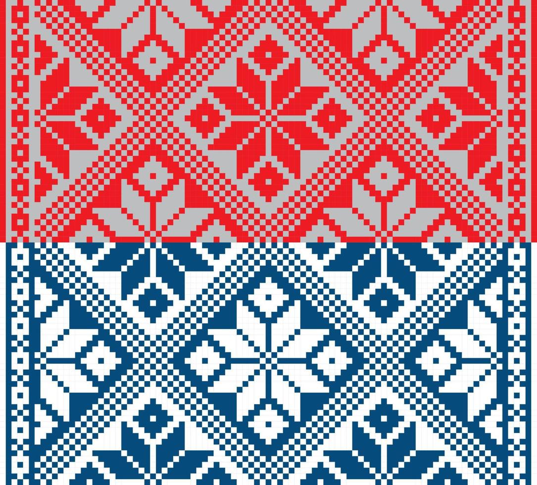vitryska etnisk prydnad, sömlös mönster. vektor illustration
