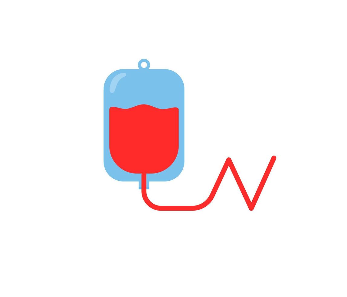 Symbol für das Design des Blutspender-Elementobjekts vektor
