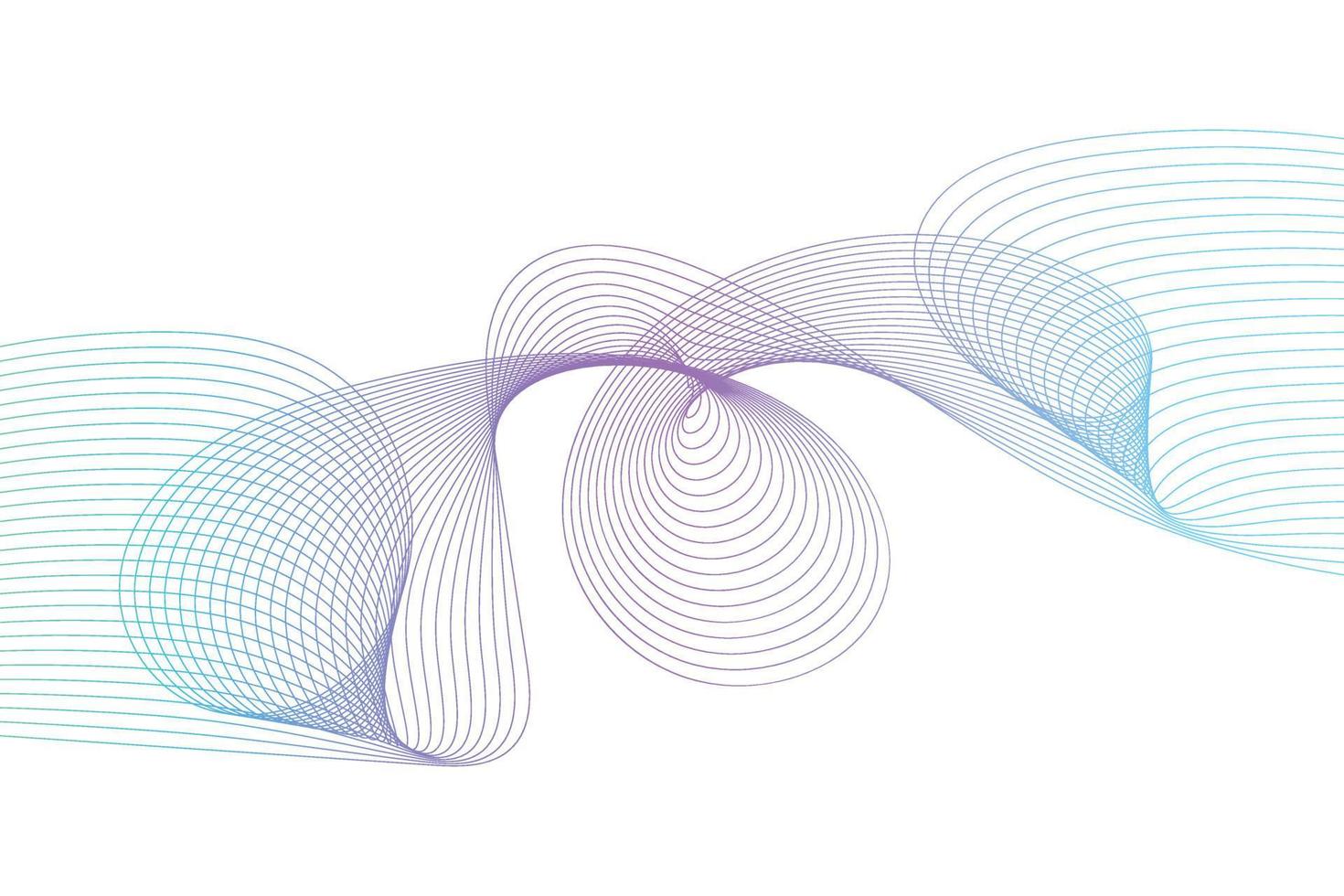 abstrakter Hintergrund mit bunten Wellenlinien weißer Hintergrund. abstraktes Hintergrunddesign mit Farbverlauf vektor