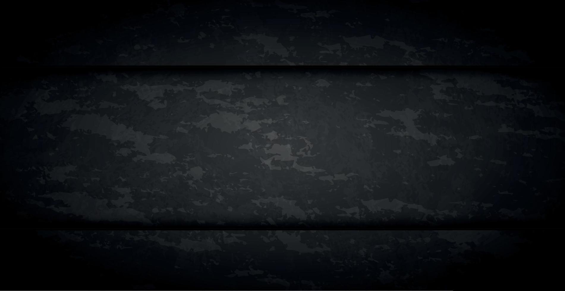 svart abstrakt texturerad grunge bakgrund vägg med horisontell Ränder - vektor