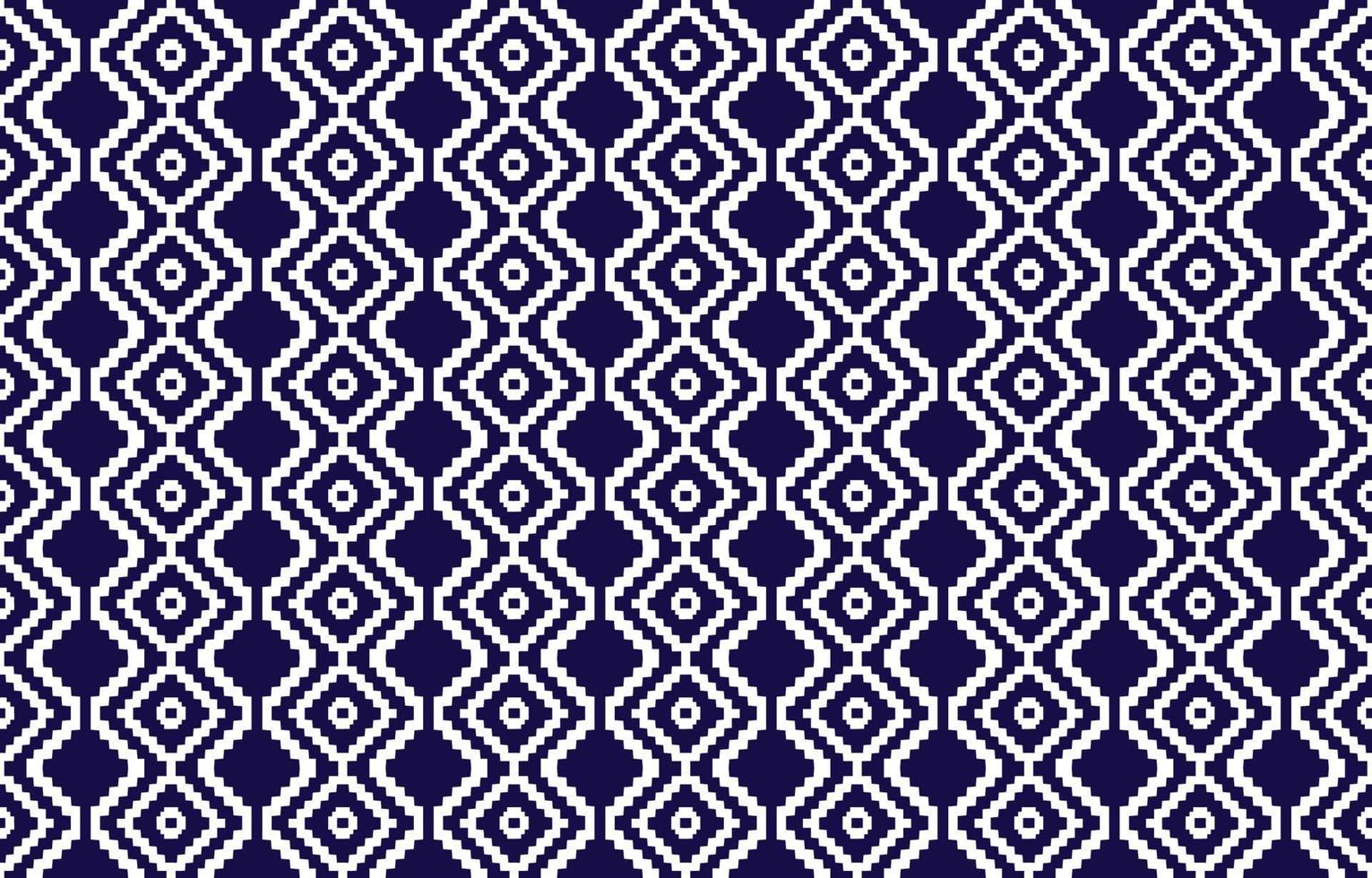 geometrisches ethnisches orientalisches Ikat nahtloses Muster traditionelles Design für Hintergrund, Teppich, Tapete, Kleidung, Verpackung, Batik, Stoff, buntes Muster, Vektorillustration. Stickstil. vektor