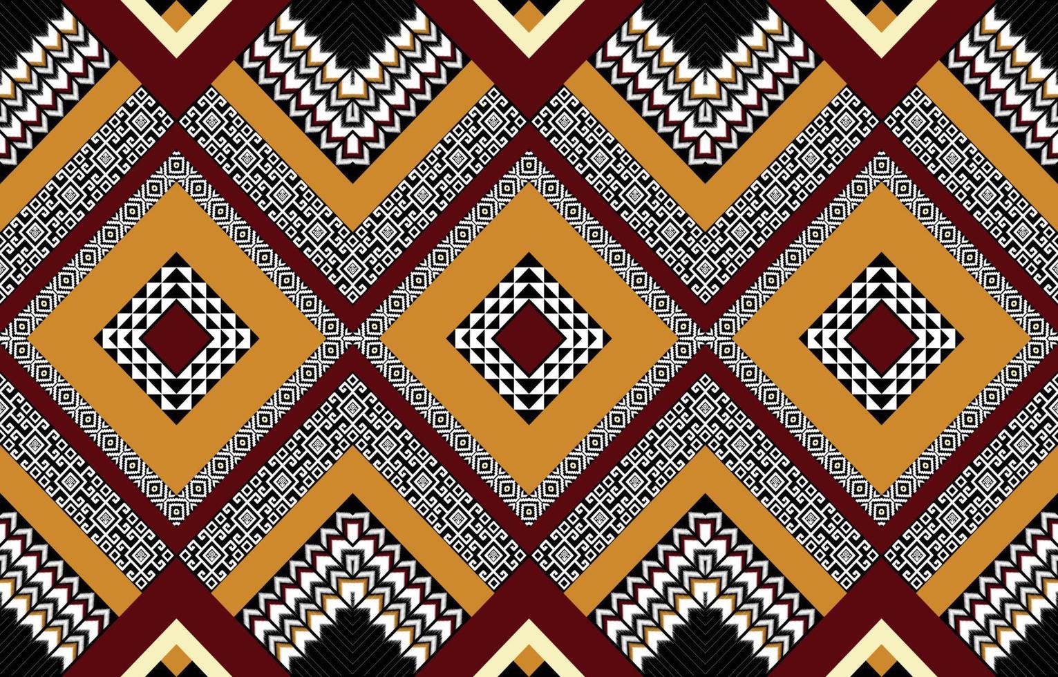 geometrisches ethnisches orientalisches ikat-zickzack-nahtloses muster traditionell. design für hintergrund, teppich, tapeten, kleidung, verpackung, batik, stoff, linoleum, fliesen. Vektor-Illustration. Stickstil. vektor