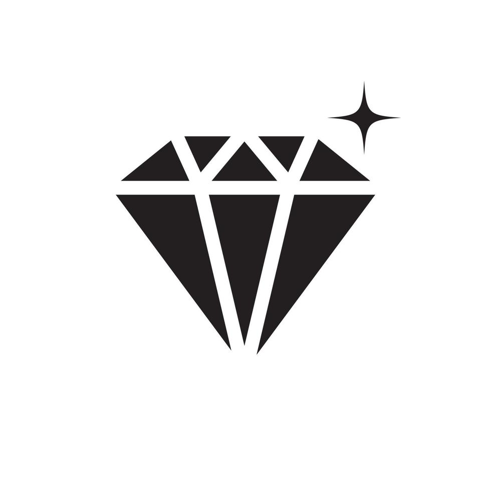 diamant logotyp mall vektor