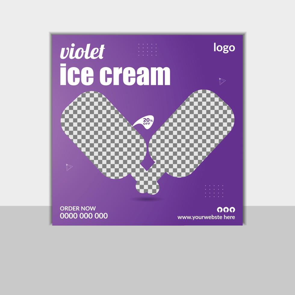 Attraktiveres Plakatdesign für ein einzigartiges Plakat der Eiscreme-Firma vektor