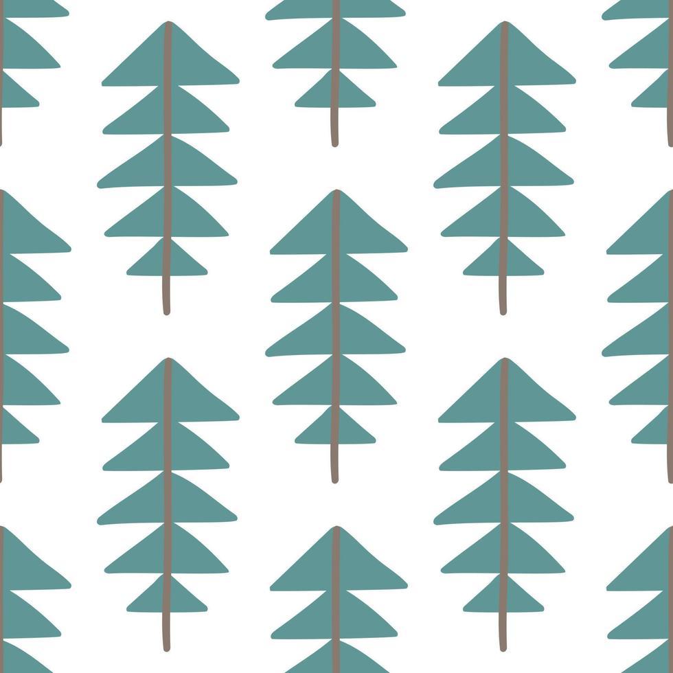 jul träd mönster i modern scandinavian stil i vektor. abstrakt nordic geometrisk design för vinter- dekoration interiör, skriva ut affischer, hälsning kort, företag baner, omslag. vektor