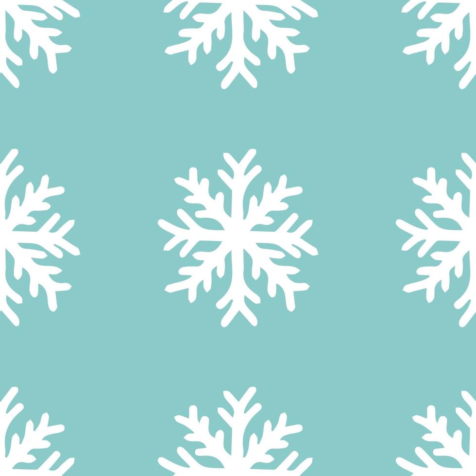 süßes schneeflockenmuster im modernen skandinavischen stil im vektor. abstraktes nordisches geometrisches design für winterdekorationsinnenraum, druckplakate, grußkarten, geschäftsbanner, verpackung. vektor