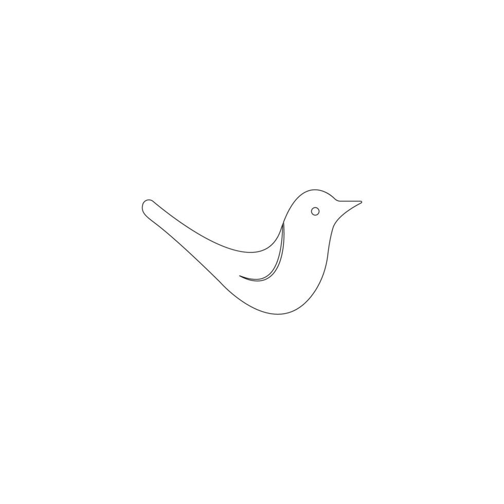 Vogel-Symbol-Illustrationsvektor vektor