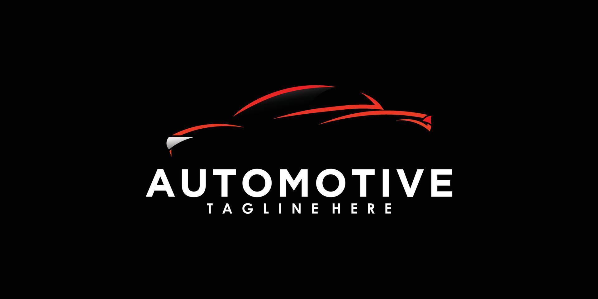 Automobil- und Servicewagen-Logo-Designvektor mit kreativem Konzept vektor