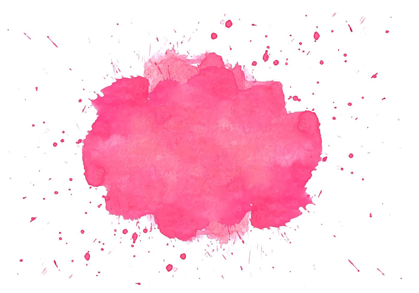 vacker mjuk rosa akvarellstänk vektor