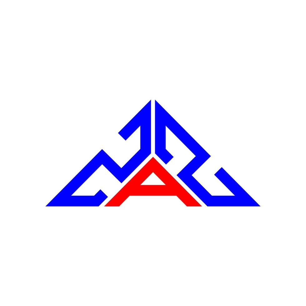 zaz brev logotyp kreativ design med vektor grafisk, zaz enkel och modern logotyp i triangel form.