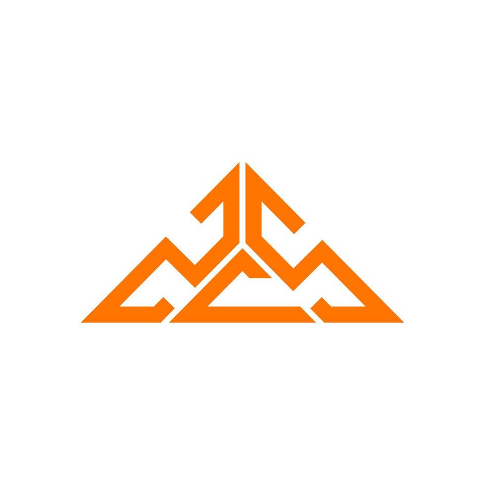 zcs brev logotyp kreativ design med vektor grafisk, zcs enkel och modern logotyp i triangel form.