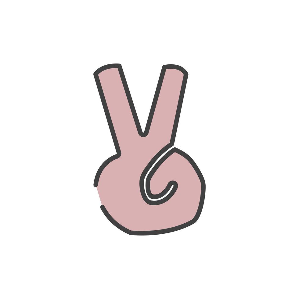 Frieden-Symbol-Vektor-Illustration vektor