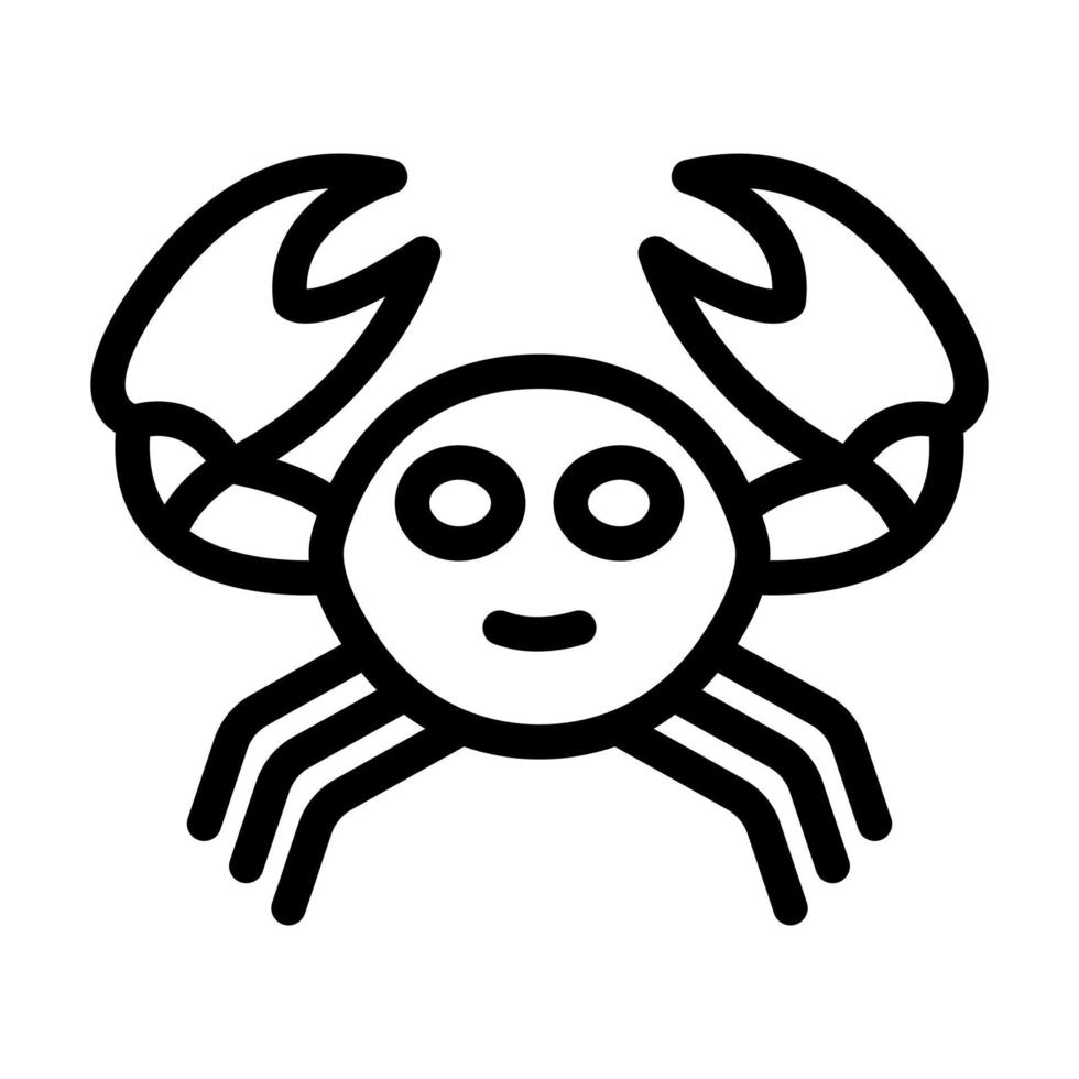 Krabben-Icon-Design vektor