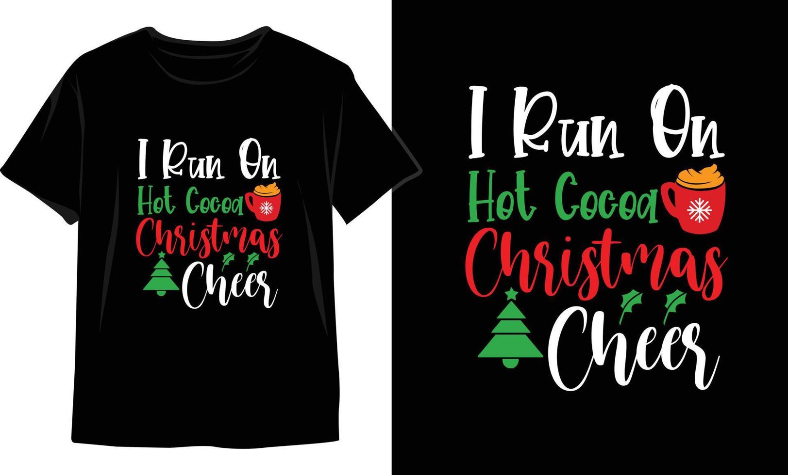 Weihnachts-T-Shirt-Design. Weihnachts-Vektorgrafiken. T-Shirt-Design vektor