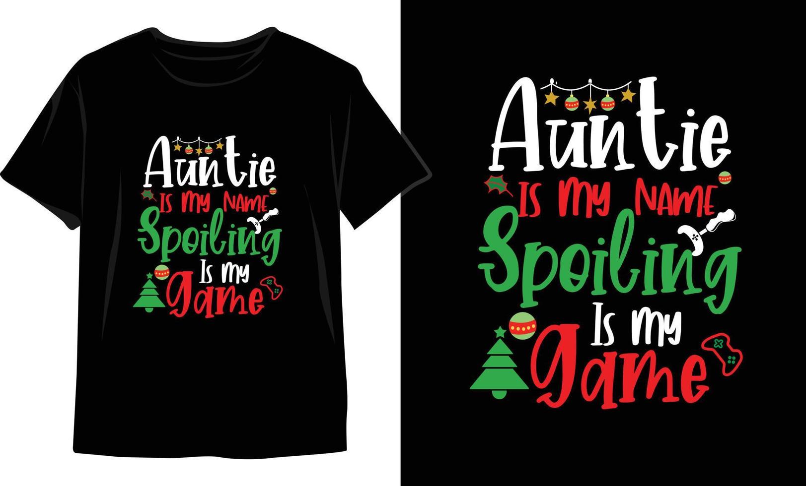 Weihnachts-T-Shirt-Design. Weihnachts-Vektorgrafiken. T-Shirt-Design vektor