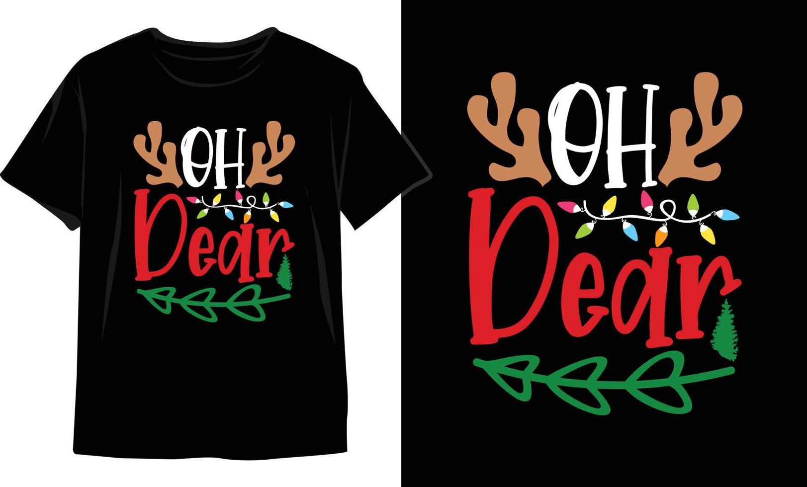 Weihnachts-T-Shirt-Design. Weihnachts-Vektorgrafiken. T-Shirt-Design vektor