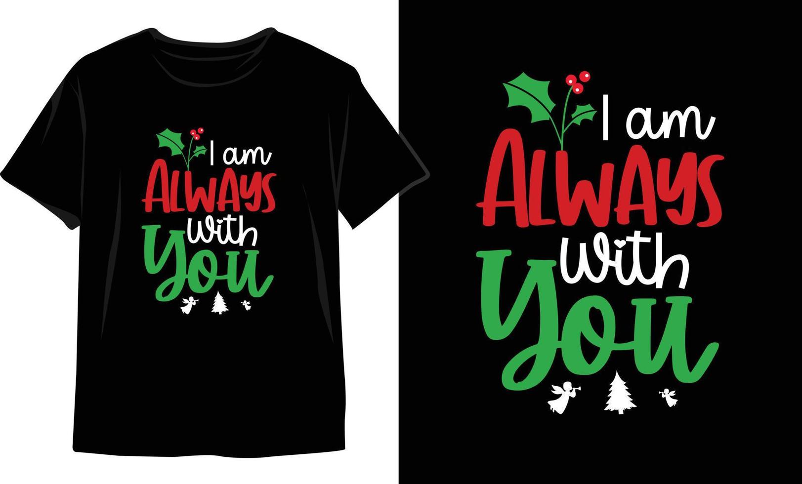 Weihnachts-T-Shirt-Design. Weihnachts-Vektorgrafiken. T-Shirt-Design vektor