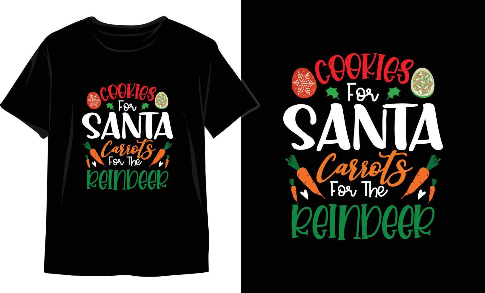 Weihnachts-T-Shirt-Design. Weihnachts-Vektorgrafiken. T-Shirt-Design vektor