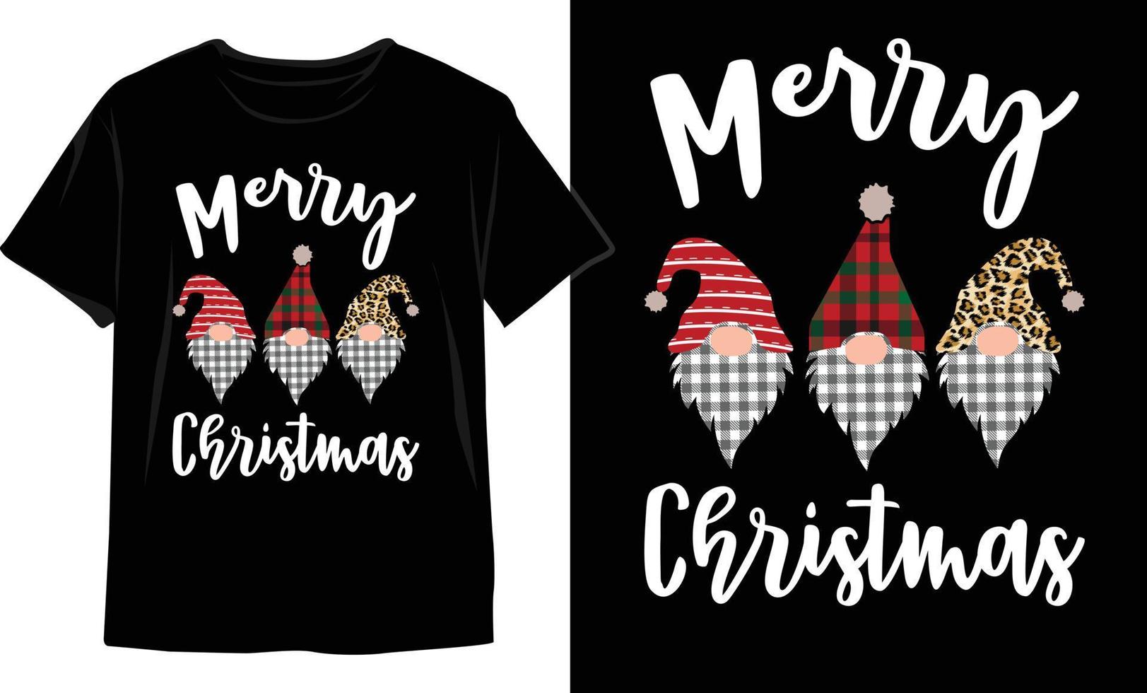 Weihnachts-T-Shirt-Design. Weihnachts-Vektorgrafiken. T-Shirt-Design vektor