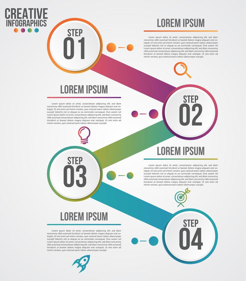 infographic modern designmall för företag vektor