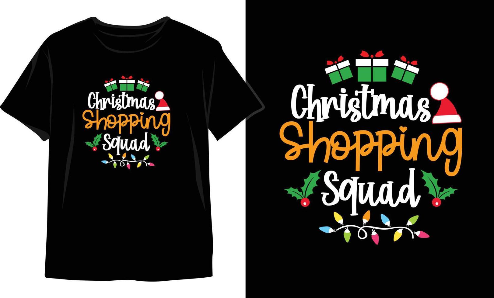 Weihnachts-T-Shirt-Design. Weihnachts-Vektorgrafiken. T-Shirt-Design vektor