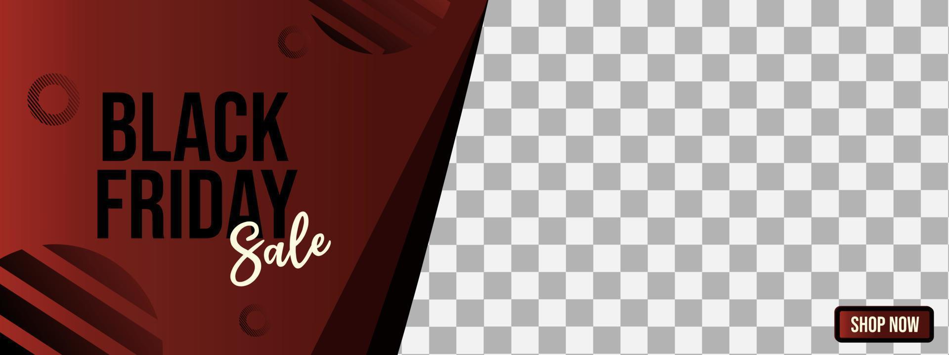 schwarzer freitag-verkaufsbanner. modernes minimalistisches Design mit Schattentypografie. Vorlage für Promotion-, Werbe-, Web-, Social- und Modeanzeigen. Vektor-Illustration. vektor