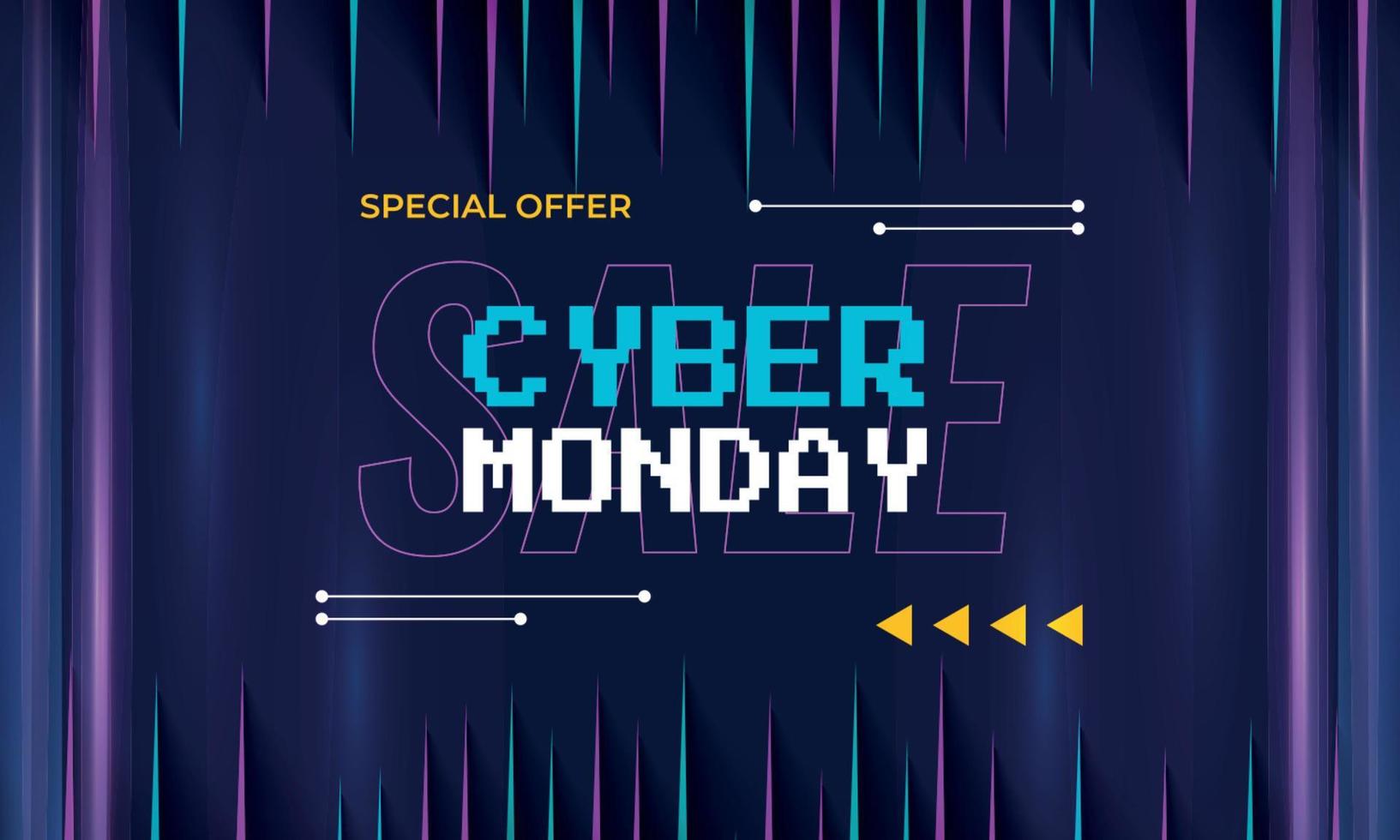 Sonderverkaufsangebot für Cyber Monday vektor