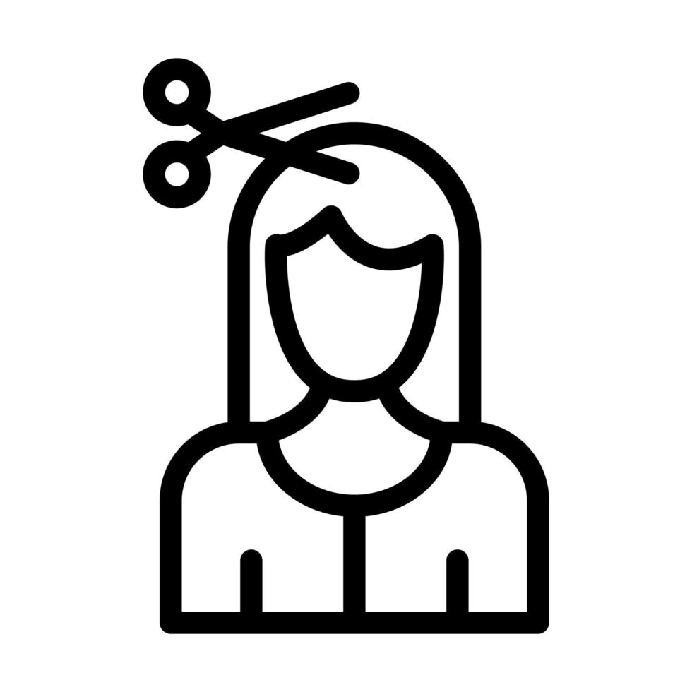 Haarschnitt-Icon-Design vektor