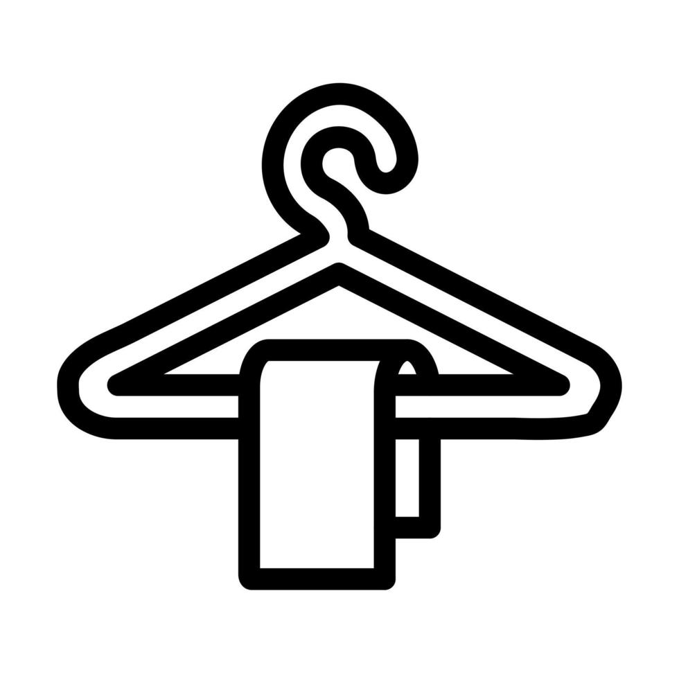 Handtuchhalter-Icon-Design vektor