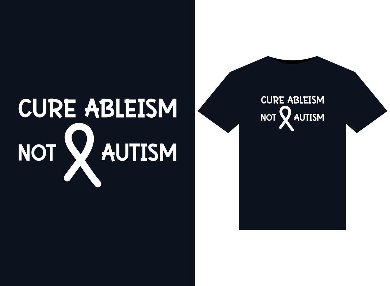 bota förmåga inte autism illustrationer för tryckfärdig t-tröjor design vektor