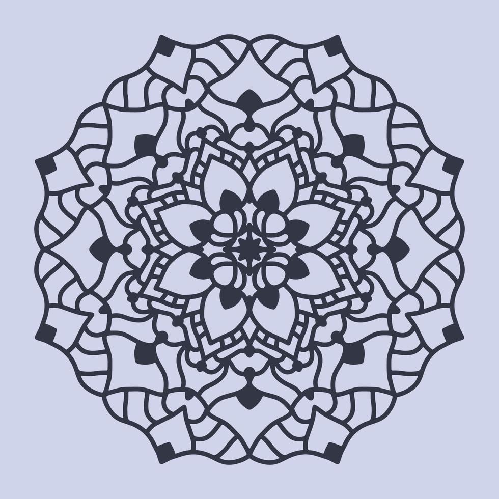Lasergeschnittenes Mandala-Muster. vektor