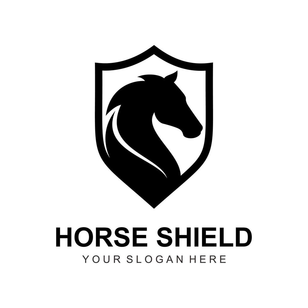 Pferdeschild-Logo vektor