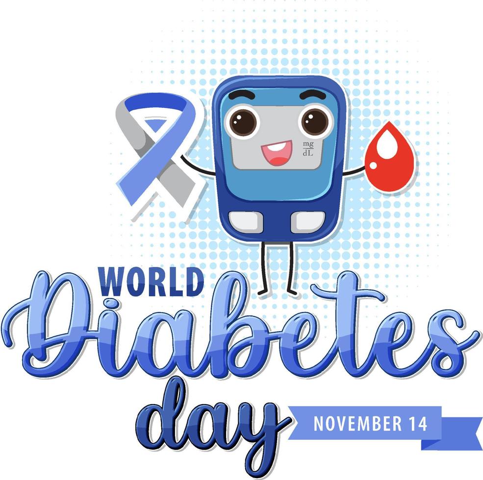 World Diabetes Day affischdesign vektor