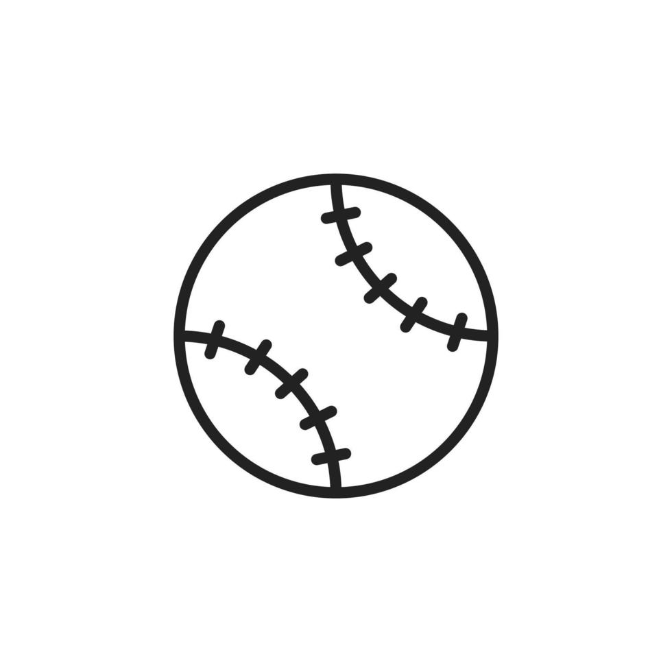 Baseball- oder Softball-Symbol Vektor-Logo-Symbol-Vorlage vektor