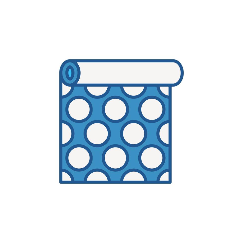 blaue Tapete mit Kreisen Textur Vektor Konzept Symbol