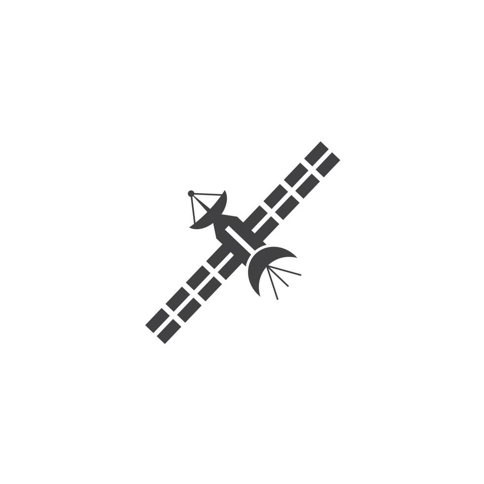 Satelliten-Symbol-Vektor-Illustration-design vektor
