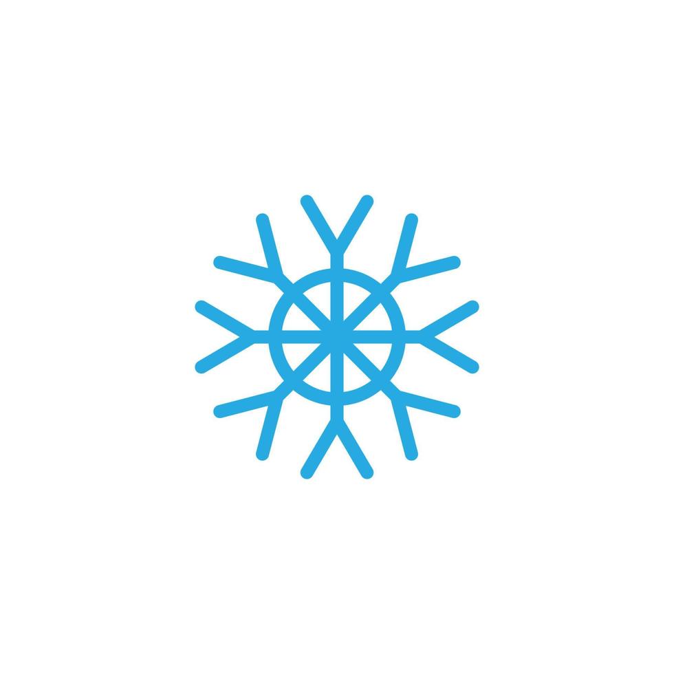 Schneeflocke Symbol Vorlage Vektor