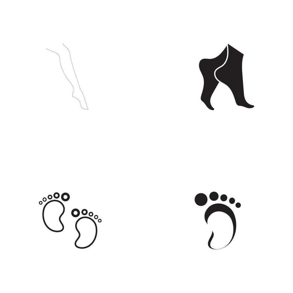 Fuß-Logo-Vorlage-Vektor-Symbol vektor