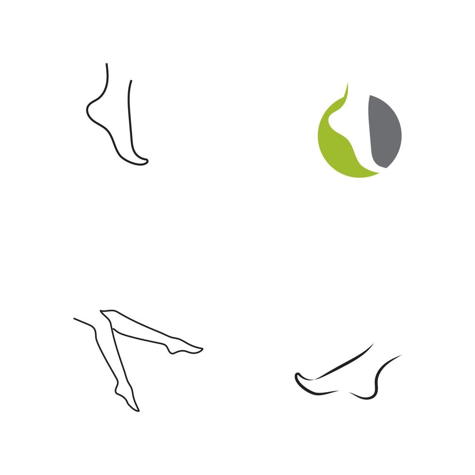 Fuß-Logo-Vorlage-Vektor-Symbol vektor