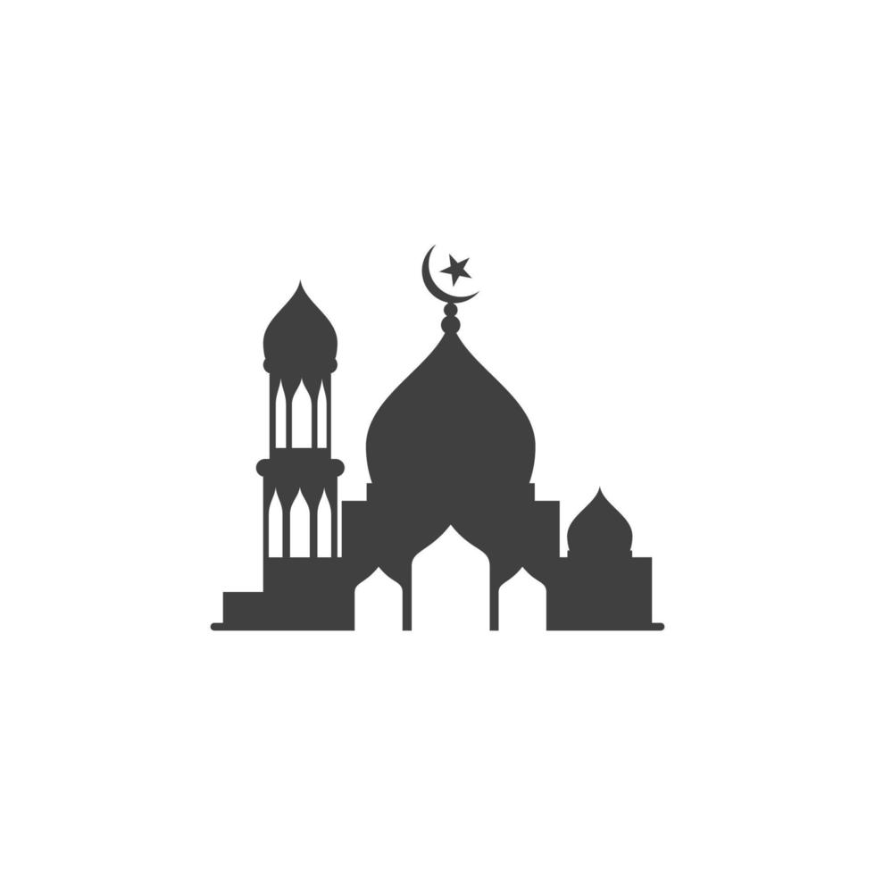 Moschee-Vektorsymbol-Illustrationsdesign vektor