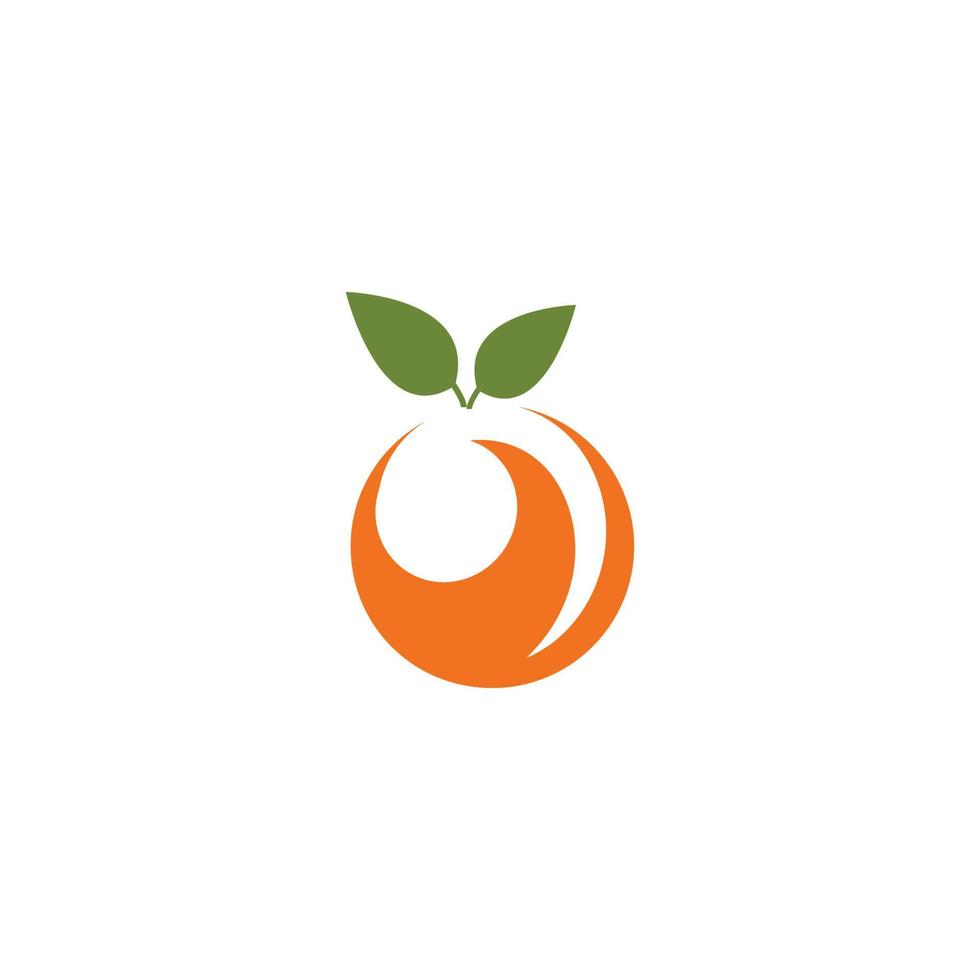 orange logotypdesign vektor