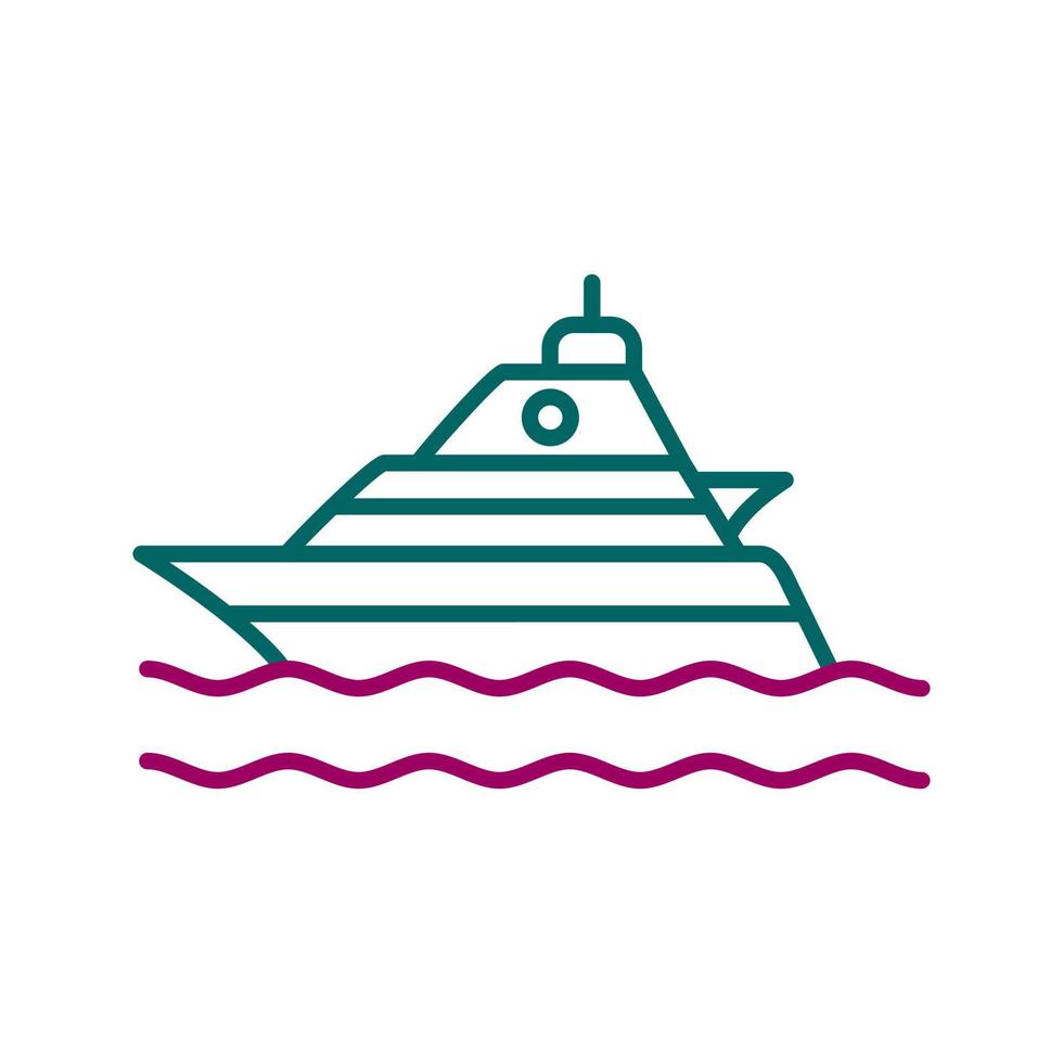 Yacht-Vektor-Symbol vektor