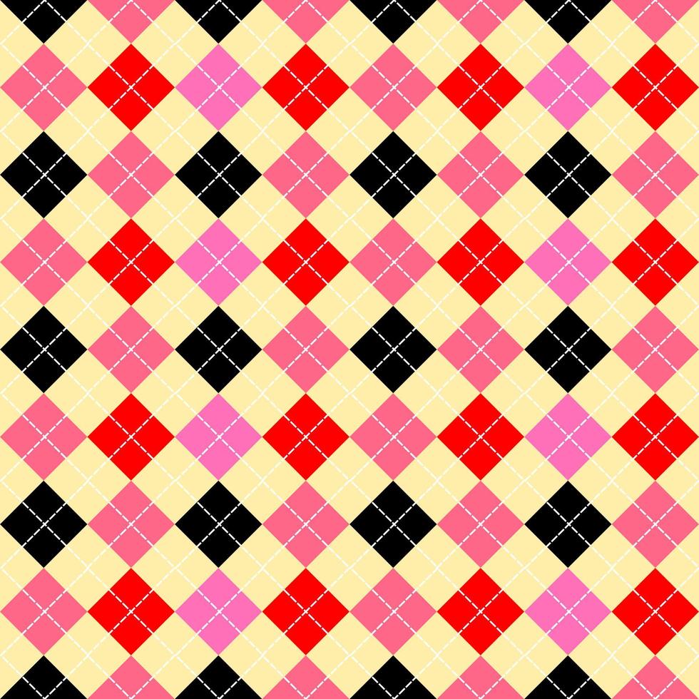 skön sömlös argyle mönster design vektor