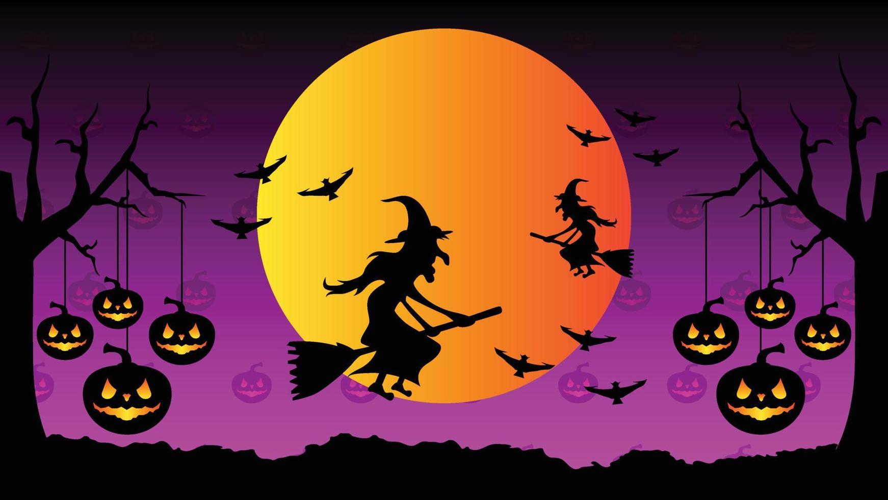 Halloween-Design-Vektorillustration, Hintergrund vektor