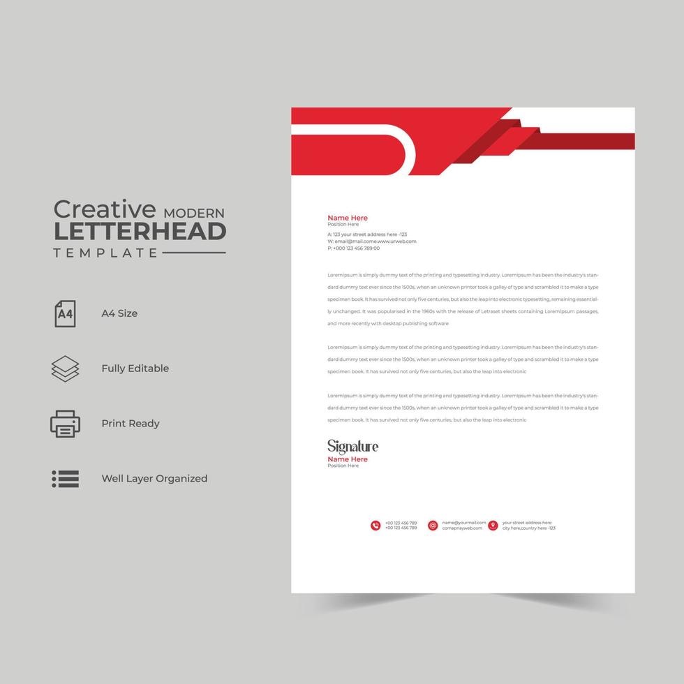 brev design mall design vektor