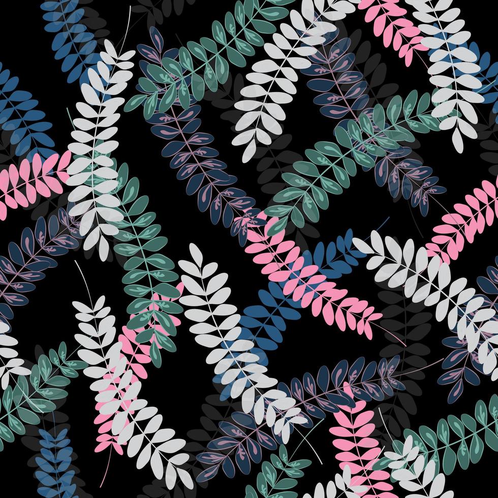 abstraktes Muster der bunten Blätter vektor