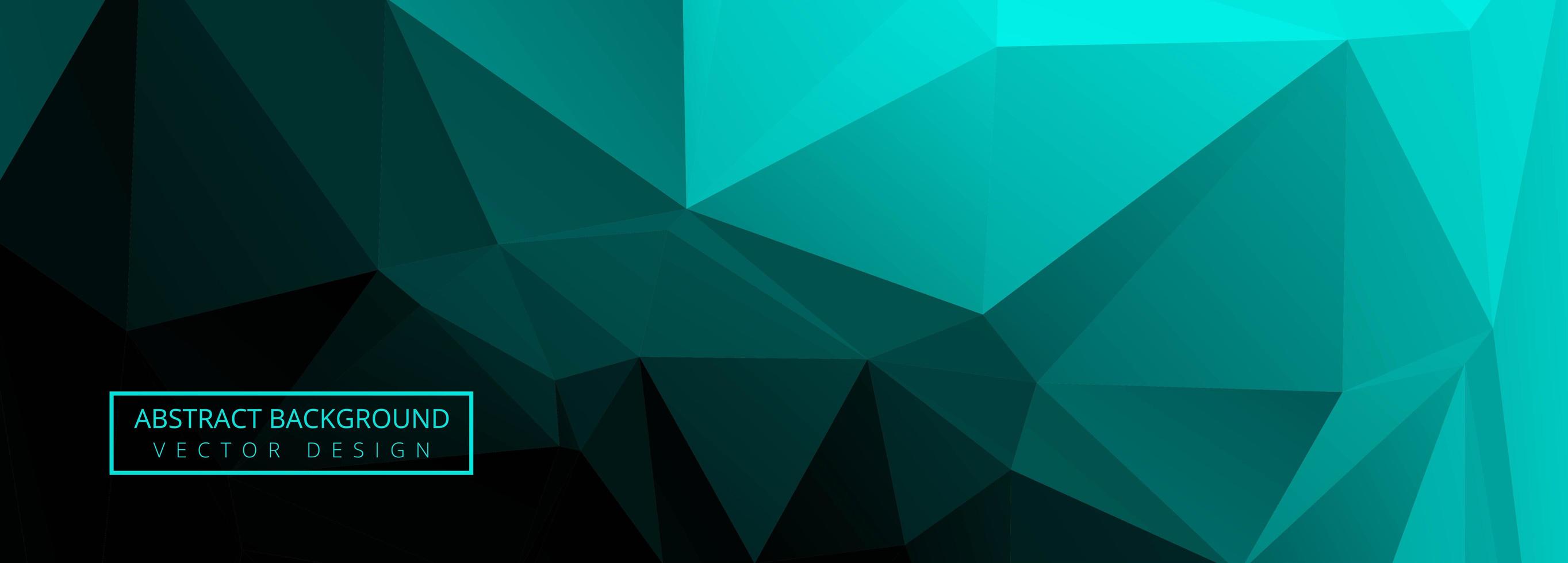 abstrakt grön polygon banner bakgrund vektor