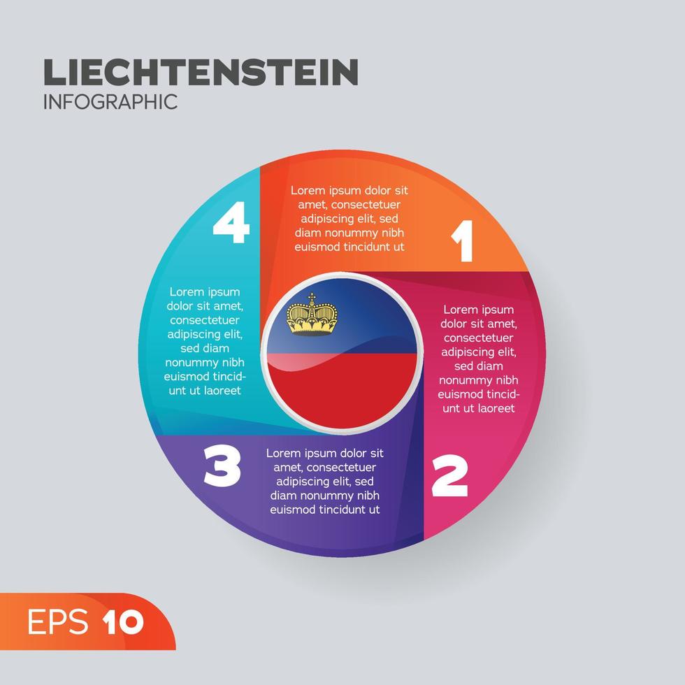 liechtenstein infographic element vektor